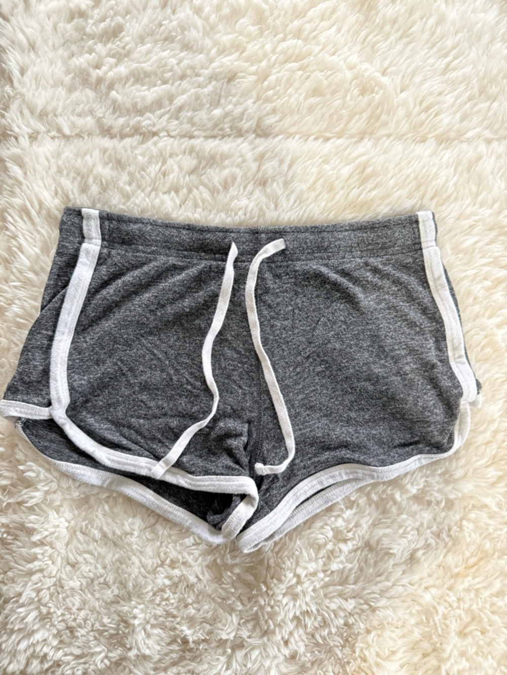 Aeropostale Heather Gray Cozy Shorts with White Label